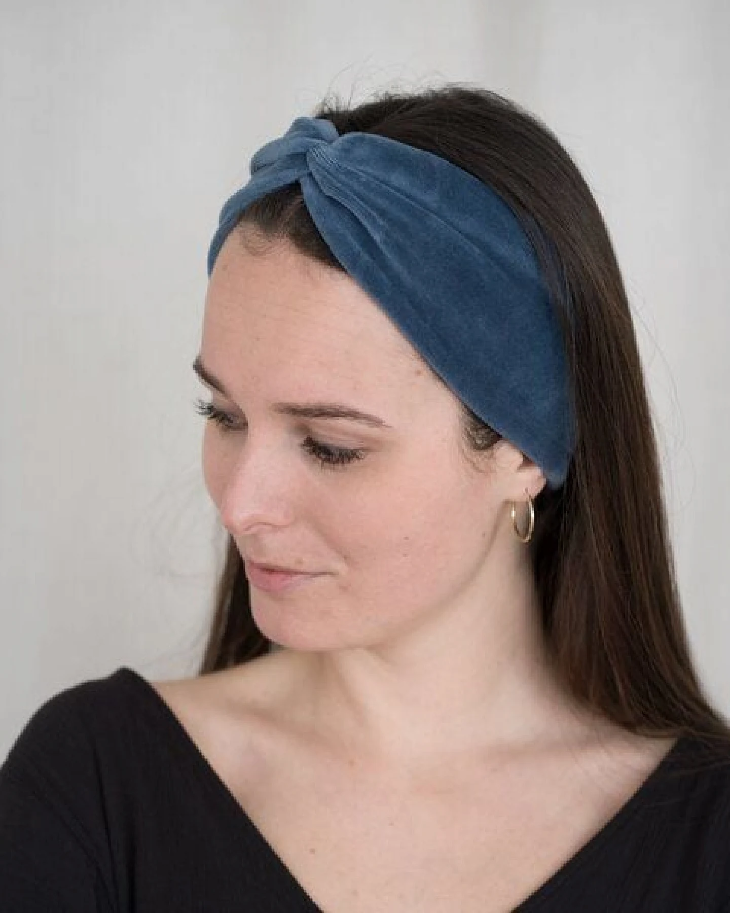 obumi Haarband Bow aus Bio Samt – Ansicht 4