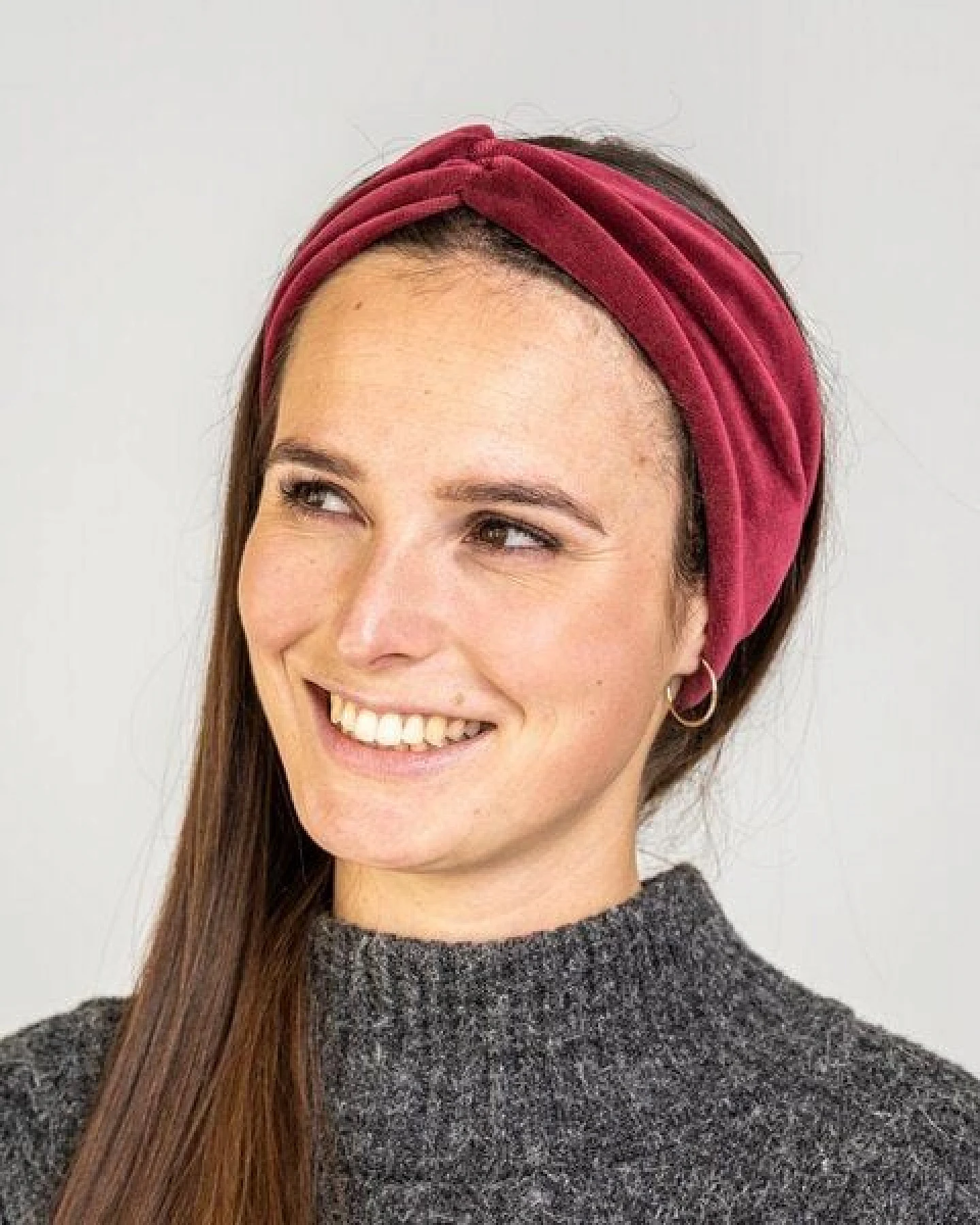 obumi Haarband Bow aus Bio Samt – Ansicht 3