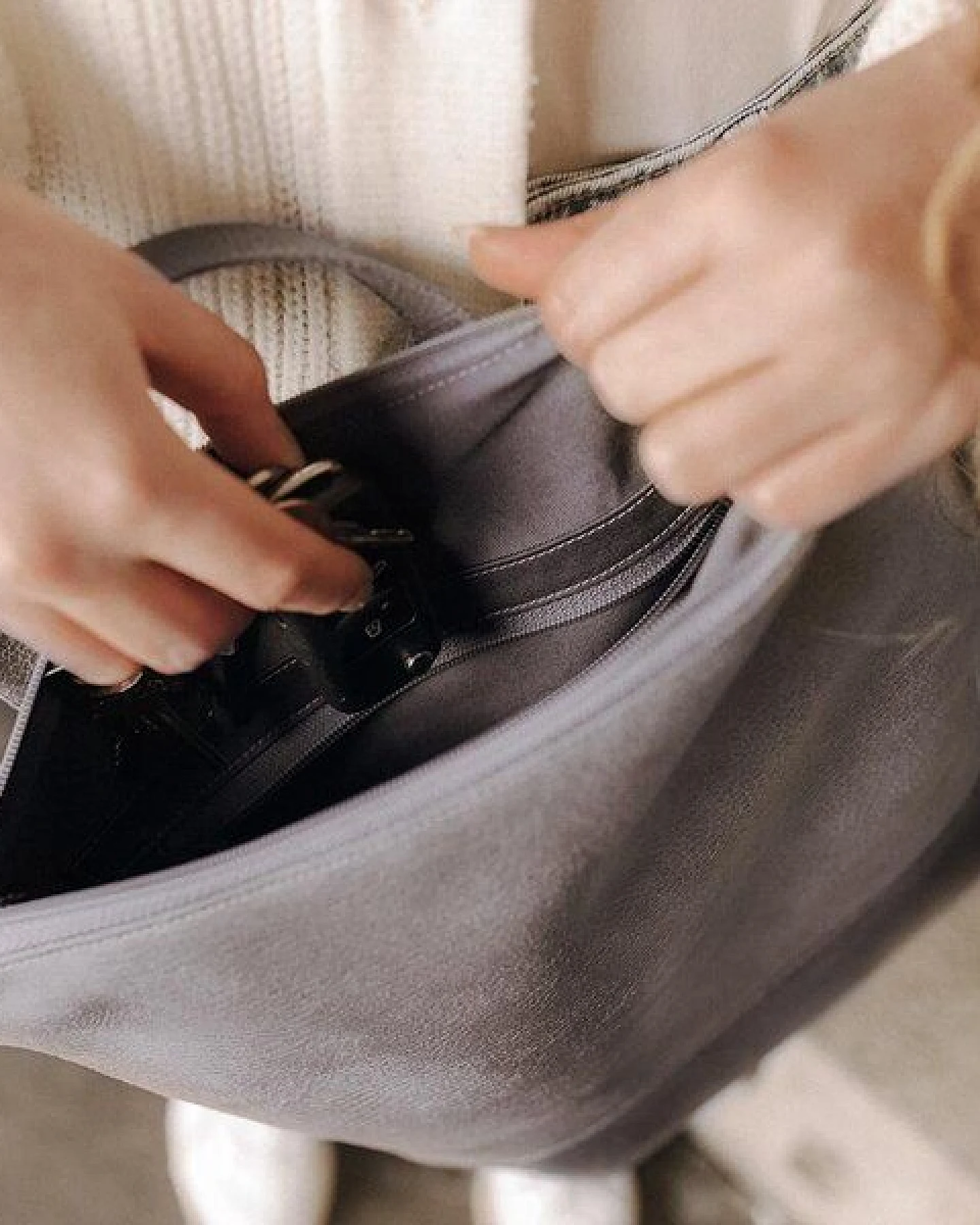BOWLEANIES TASCHEN City Rucksack aus Lederfaserstoff – Ansicht 3