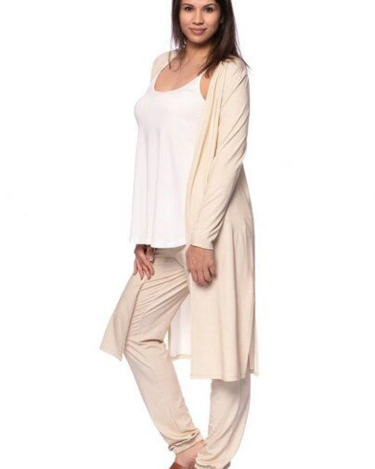 Ingoria KAYLA langer Jersey-Cardigan – Ansicht 2