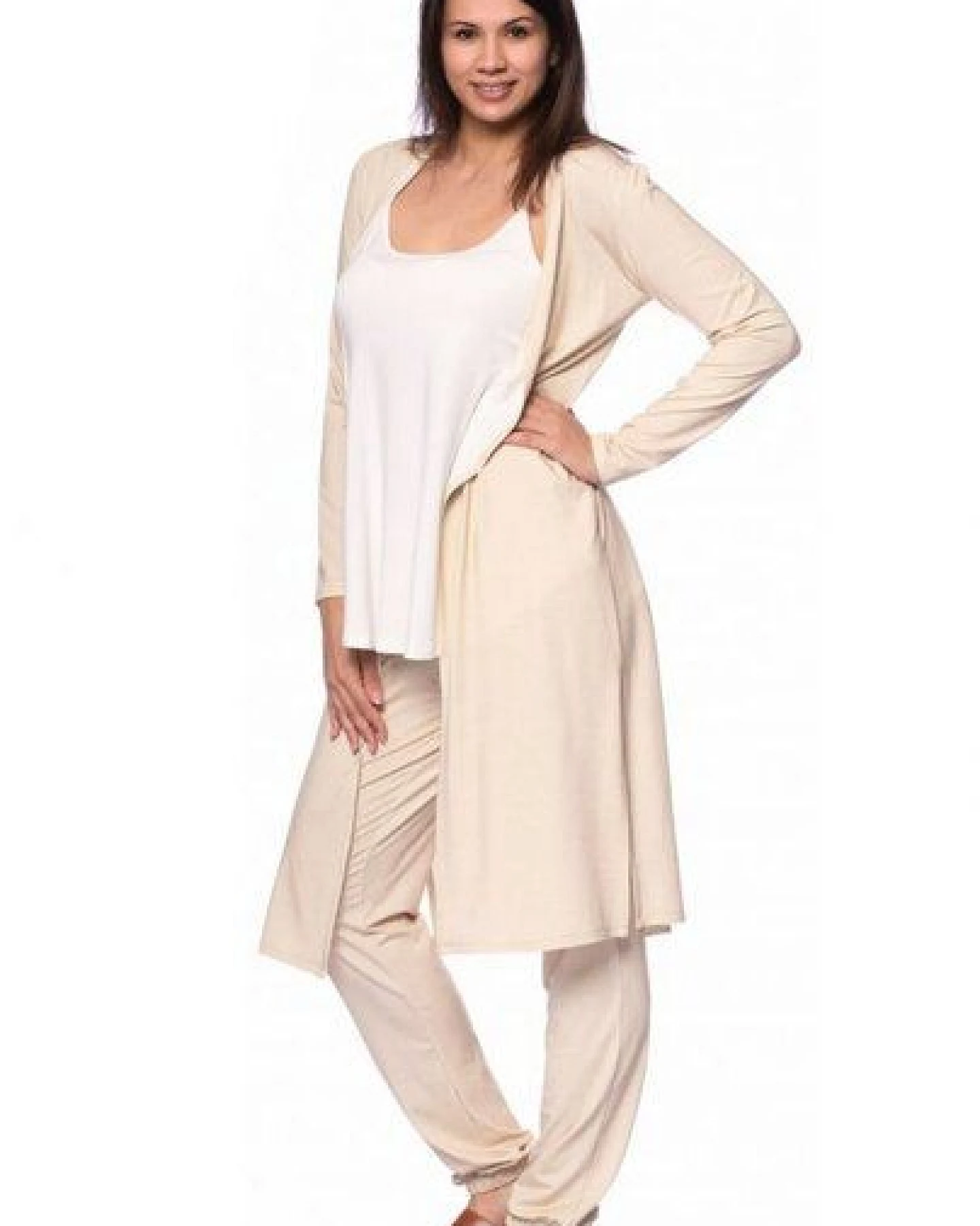 Ingoria KAYLA langer Jersey-Cardigan – Ansicht 4