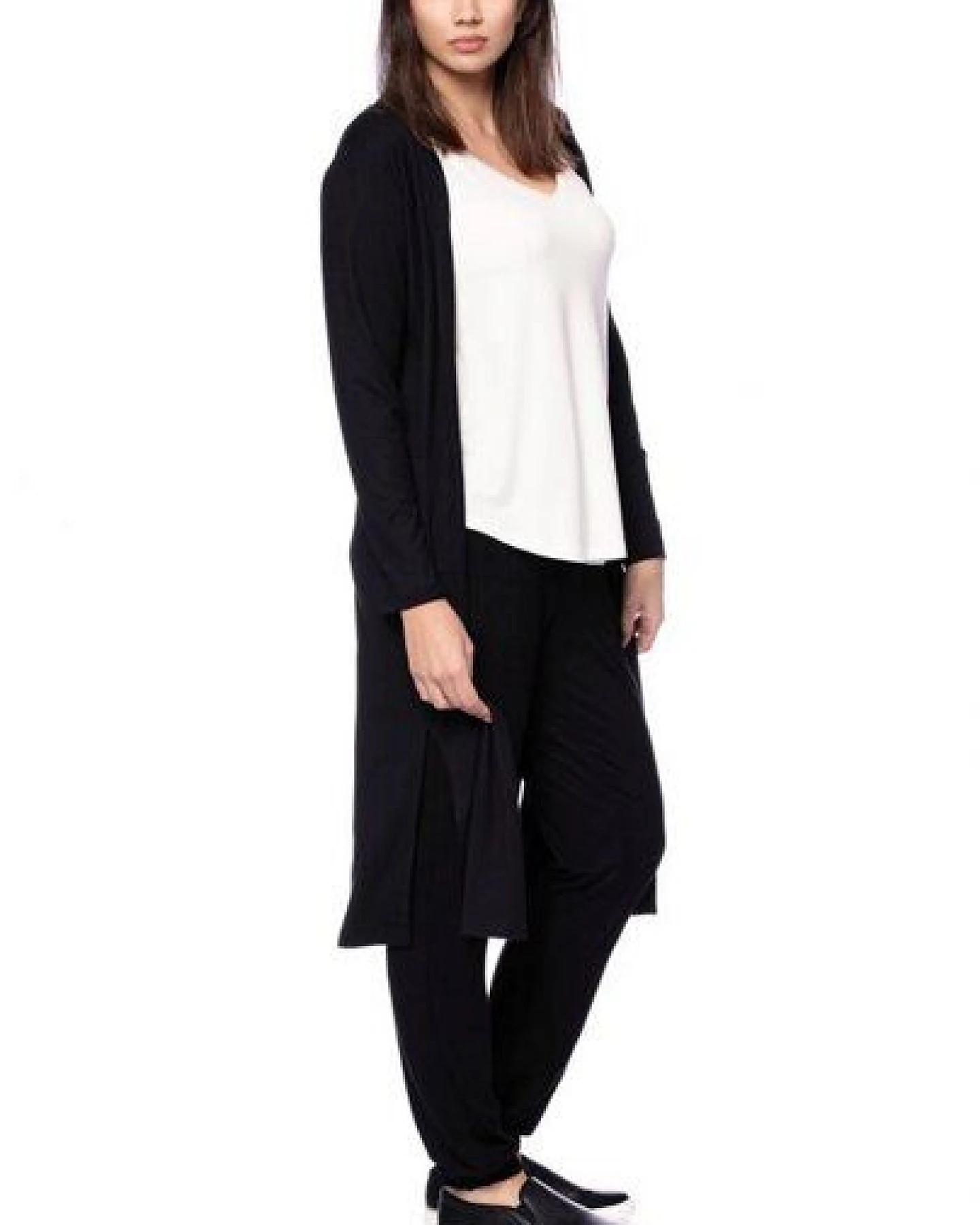 Ingoria KAYLA langer Jersey-Cardigan – Ansicht 3