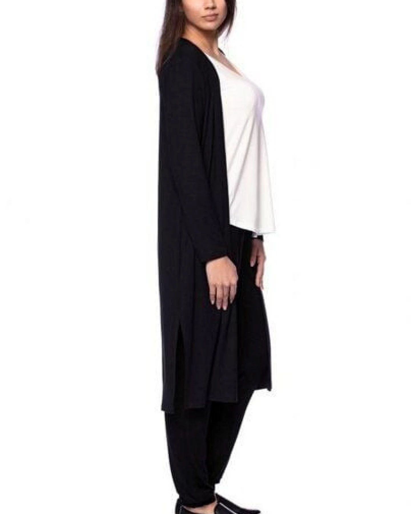 Ingoria KAYLA langer Jersey-Cardigan – Ansicht 4