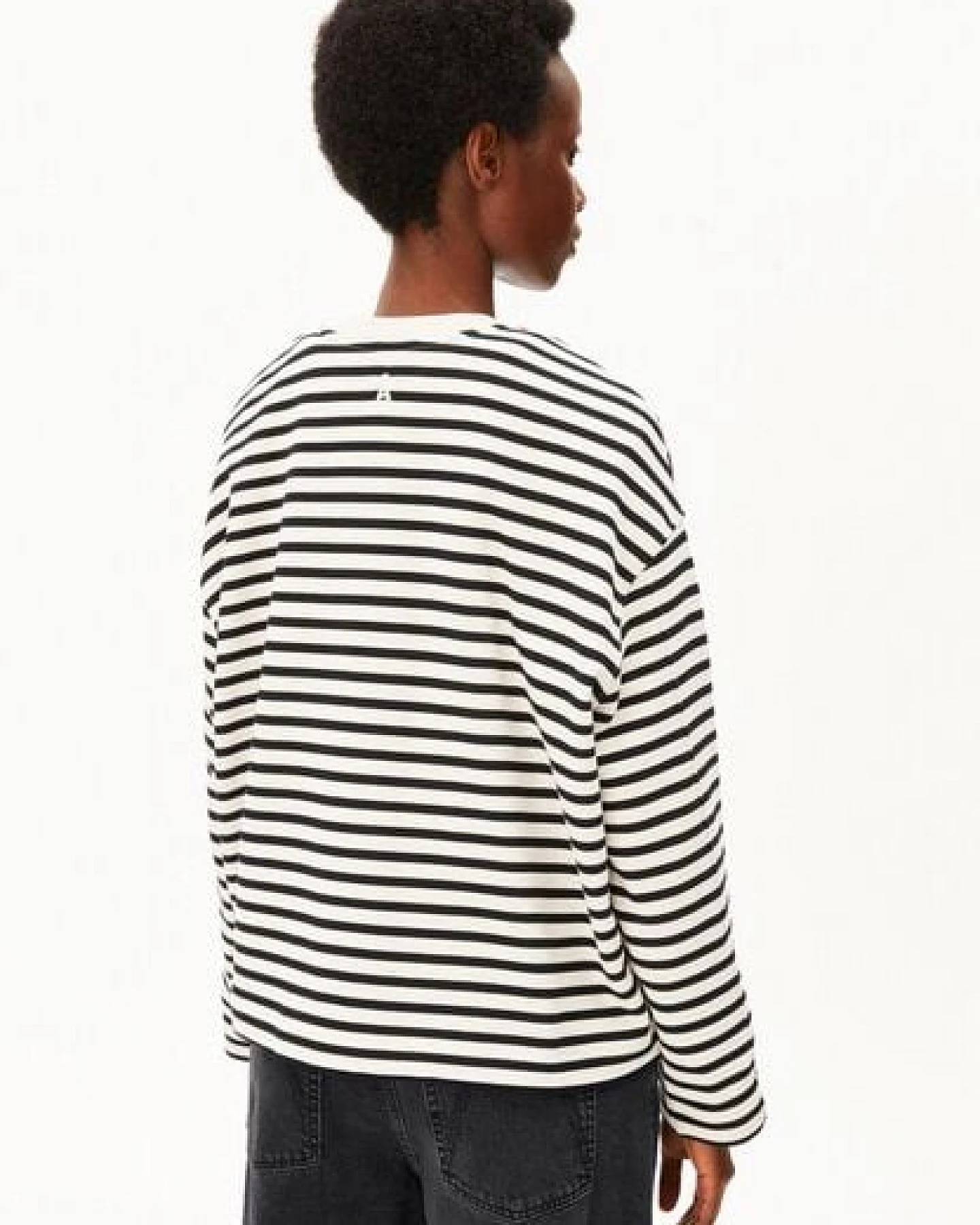 ARMEDANGELS FRANKAA MAARLEN STRIPE Damen Sweatshirt aus Bio-Baumwolle – Ansicht 2