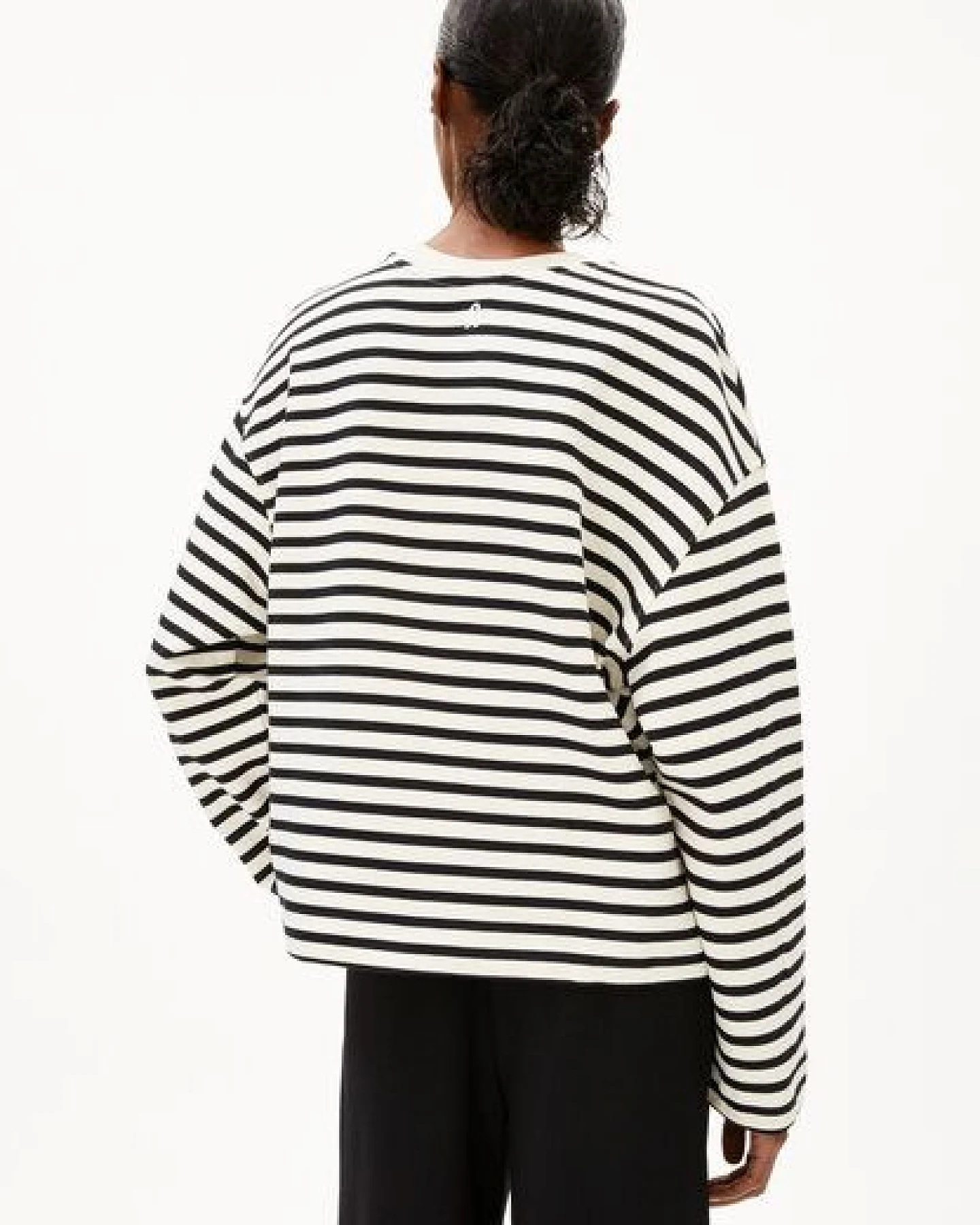 ARMEDANGELS FRANKAA MAARLEN STRIPE Damen Sweatshirt aus Bio-Baumwolle – Ansicht 2