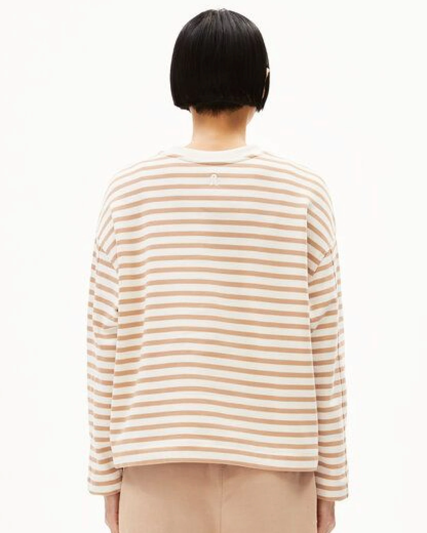 ARMEDANGELS FRANKAA MAARLEN STRIPE Damen Sweatshirt aus Bio-Baumwolle – Ansicht 2
