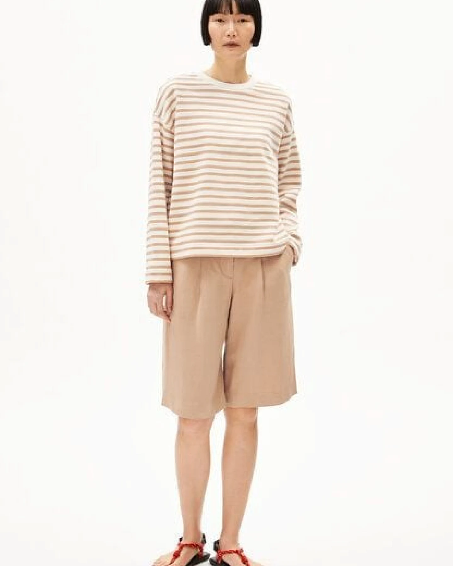 ARMEDANGELS FRANKAA MAARLEN STRIPE Damen Sweatshirt aus Bio-Baumwolle – Ansicht 4