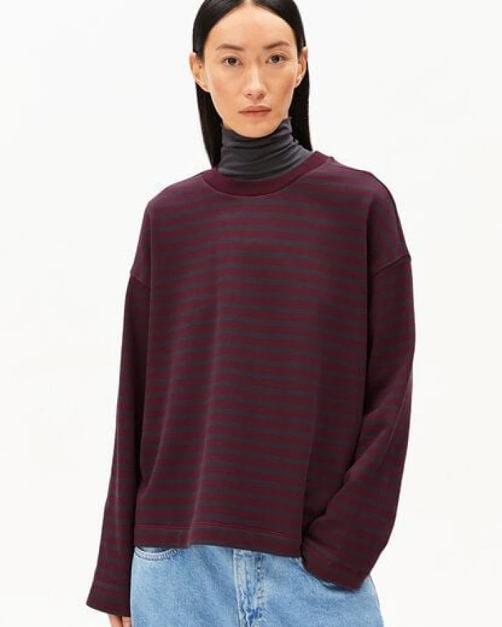 ARMEDANGELS FRANKAA MAARLEN STRIPE Damen Sweatshirt aus Bio-Baumwolle