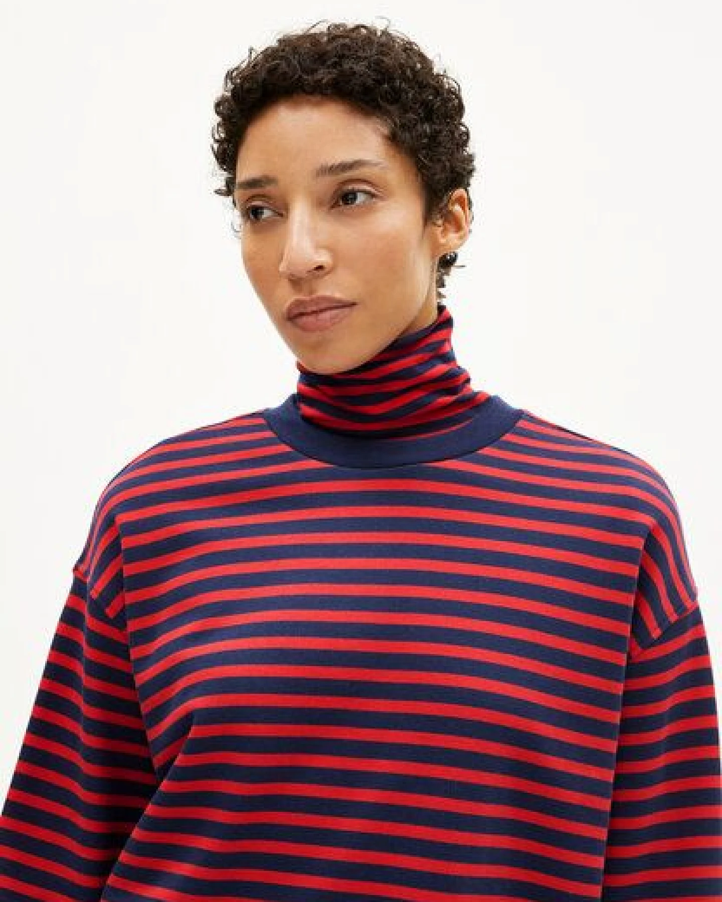 ARMEDANGELS FRANKAA MAARLEN STRIPE Damen Sweatshirt aus Bio-Baumwolle – Ansicht 3