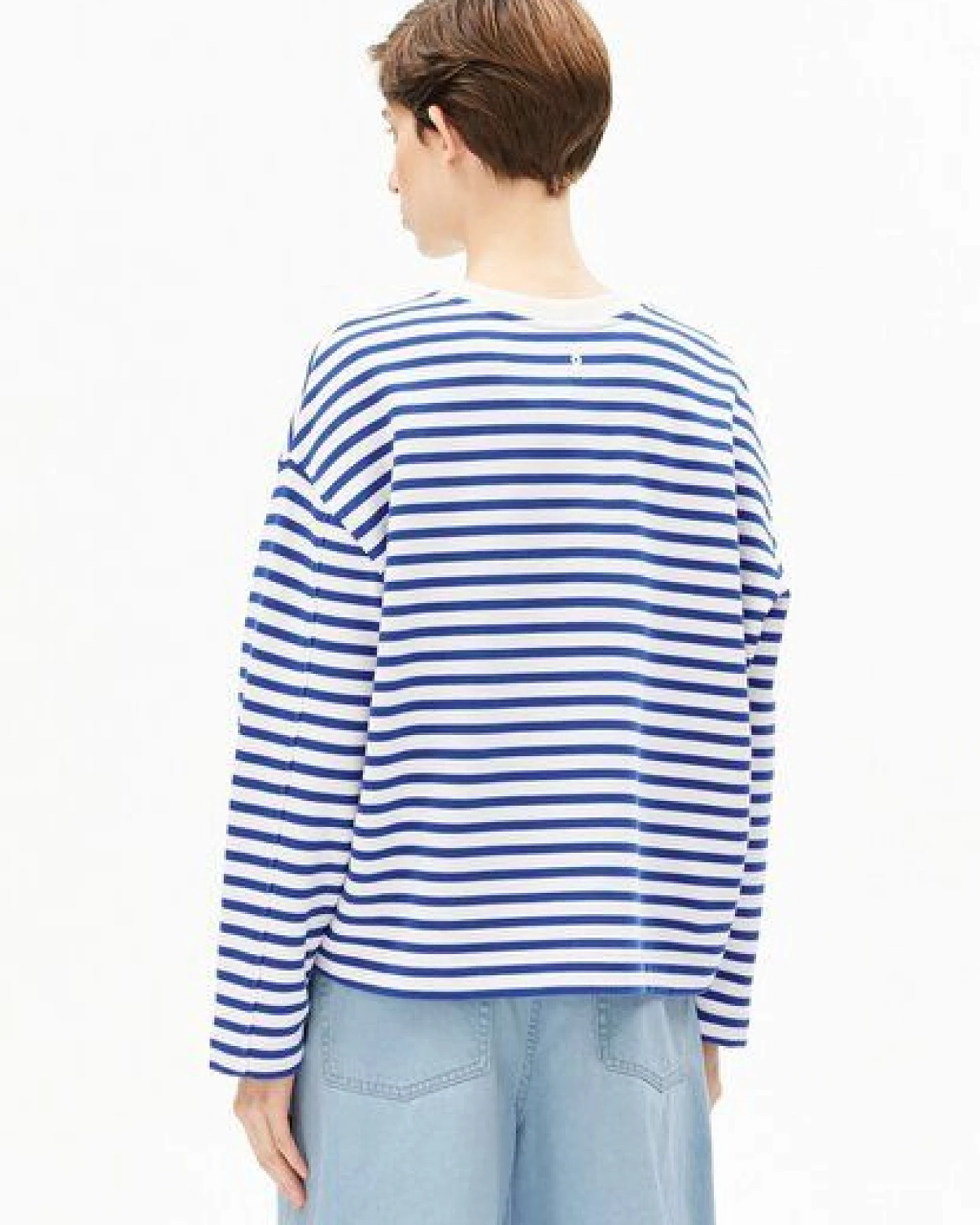 ARMEDANGELS FRANKAA MAARLEN STRIPE Damen Sweatshirt aus Bio-Baumwolle – Ansicht 2