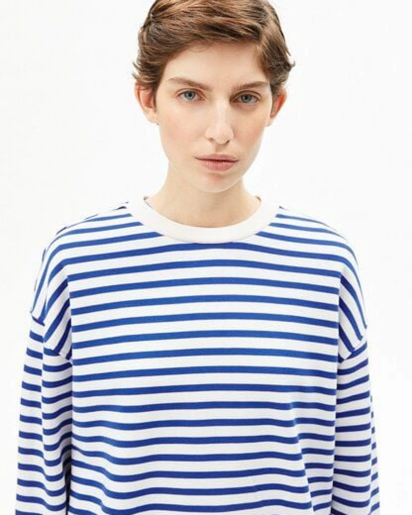 ARMEDANGELS FRANKAA MAARLEN STRIPE Damen Sweatshirt aus Bio-Baumwolle – Ansicht 3