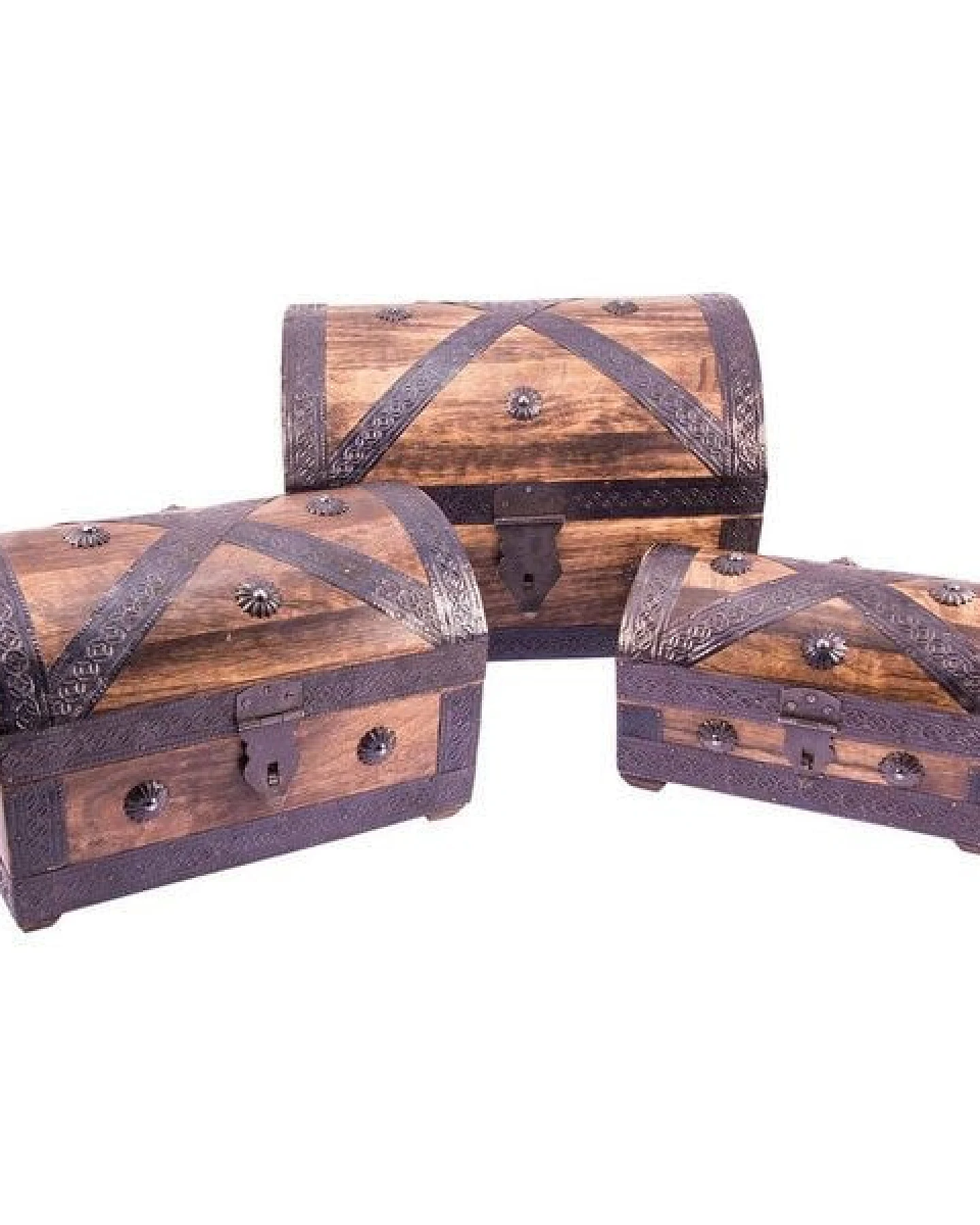 Mitienda Shop Piratentruhe aus Holz Antikoptik – Ansicht 2