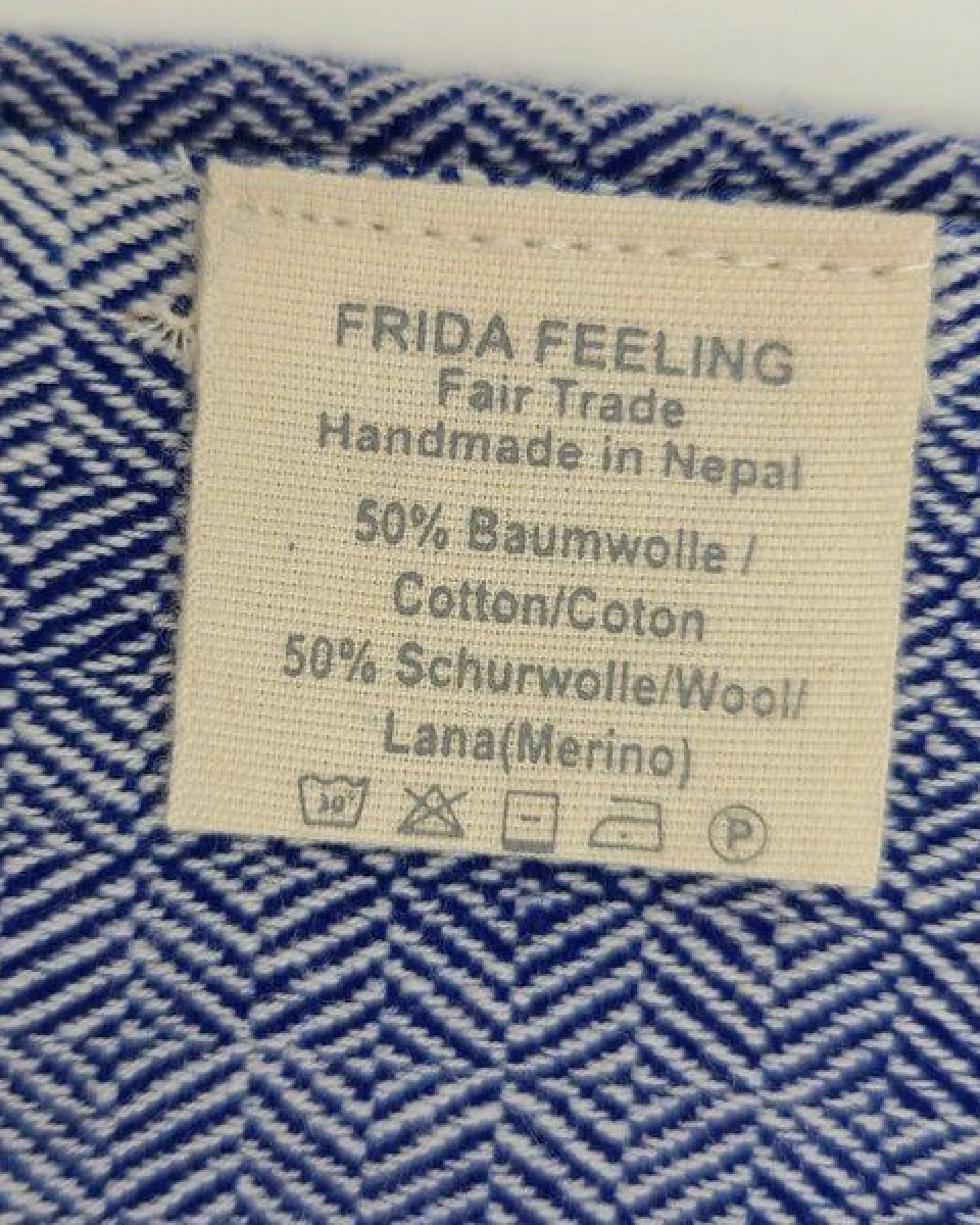 Frida Feeling Yogadecke "Diamant" (BioBaumwolle / Merino-Wolle) – Ansicht 3