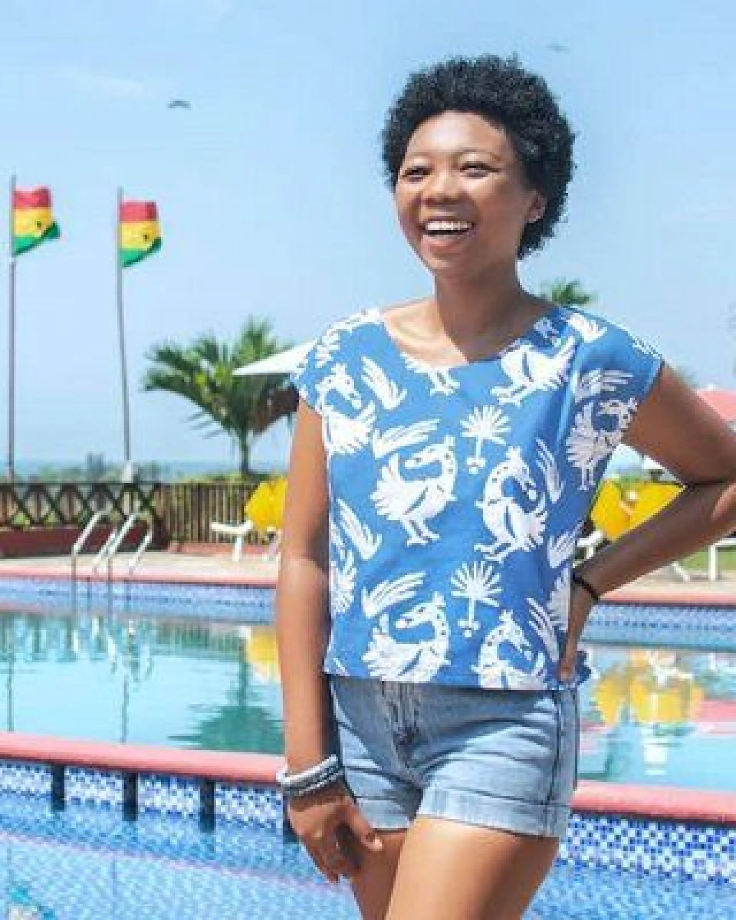 Global Mamas Bio Bluse - BOXY - Fissure – Ansicht 2