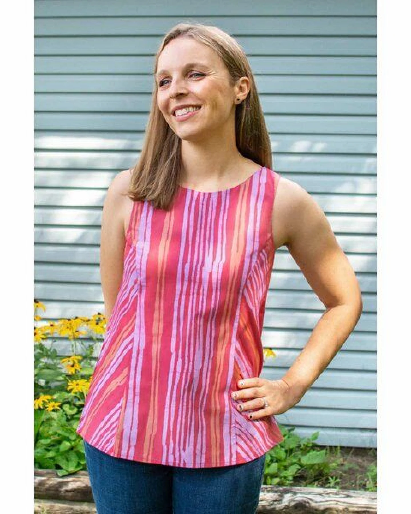 Global Mamas Bio Bluse - BOXY - Fissure – Ansicht 2