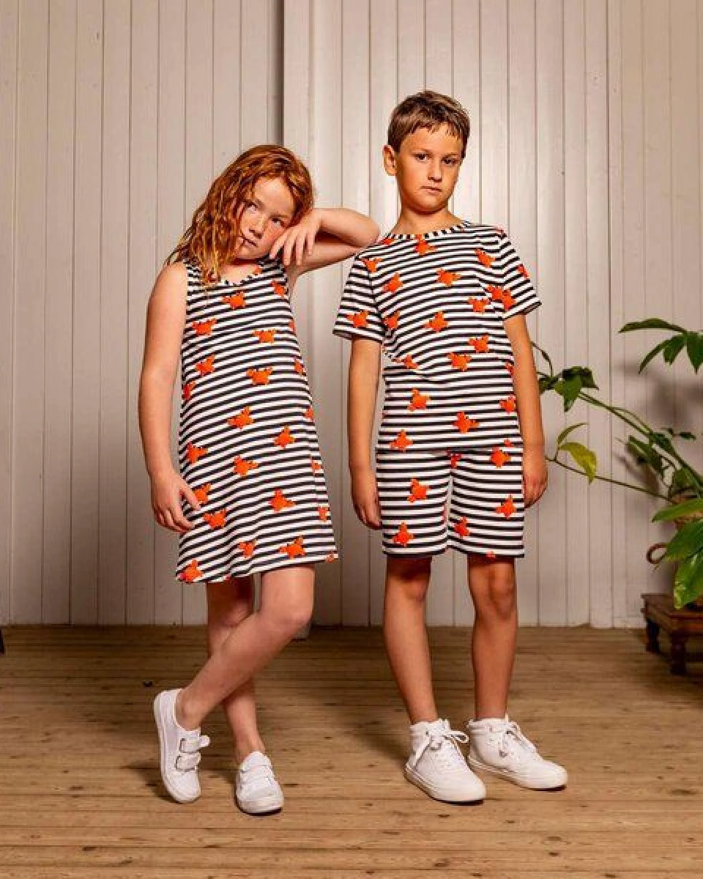 Snurk Kinder Shorty und T-Shirt Cherries-oder Krabben Design 100 % Bio-Baumwolle – Ansicht 2