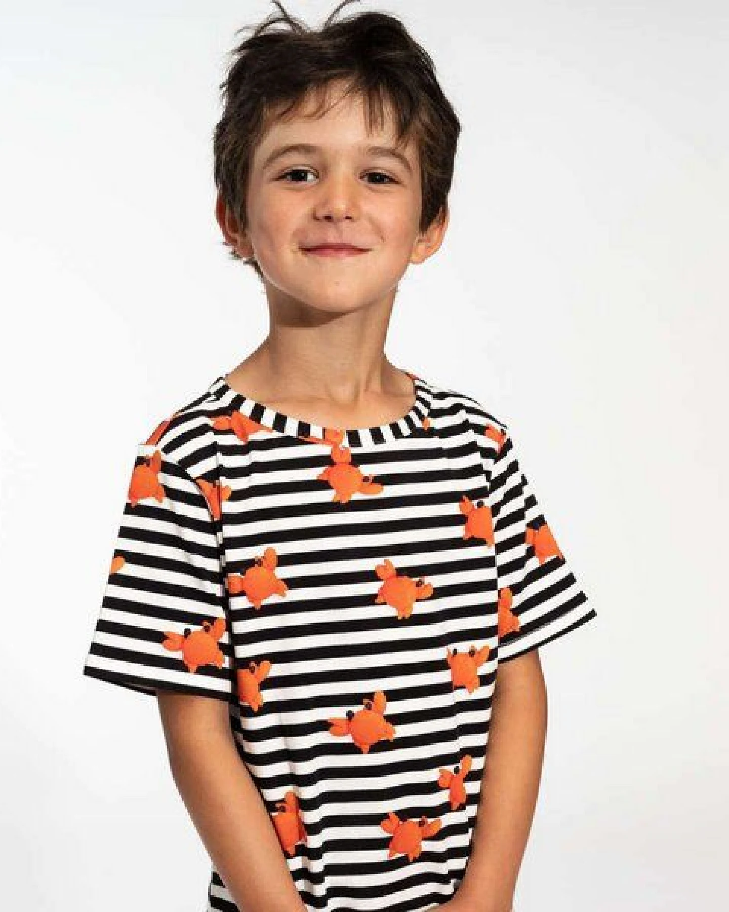 Snurk Kinder Shorty und T-Shirt Cherries-oder Krabben Design 100 % Bio-Baumwolle – Ansicht 3