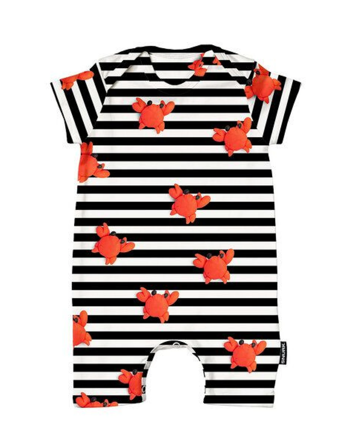 Snurk Baby Playsuit Body, Cherries -oder Krabben Design – Ansicht 2