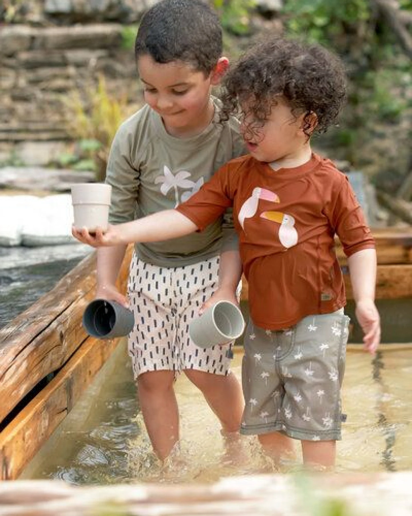 Lässig Windelbadehose Kinder - UV Schutz Shorts, – Ansicht 2