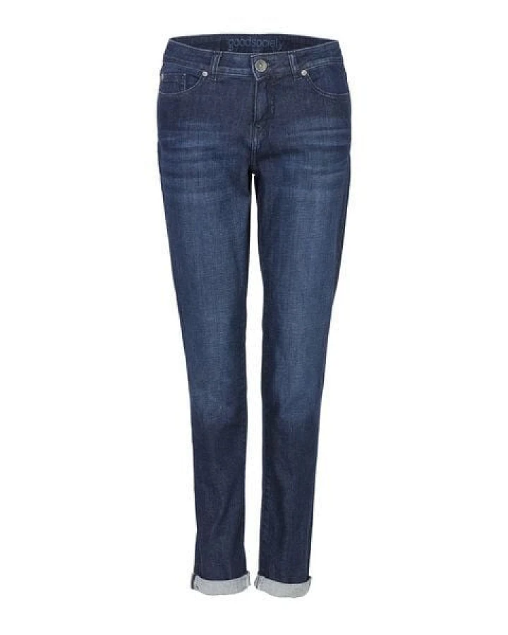 goodsociety Womens Slim Tapered Cropped Jeans Kyanos