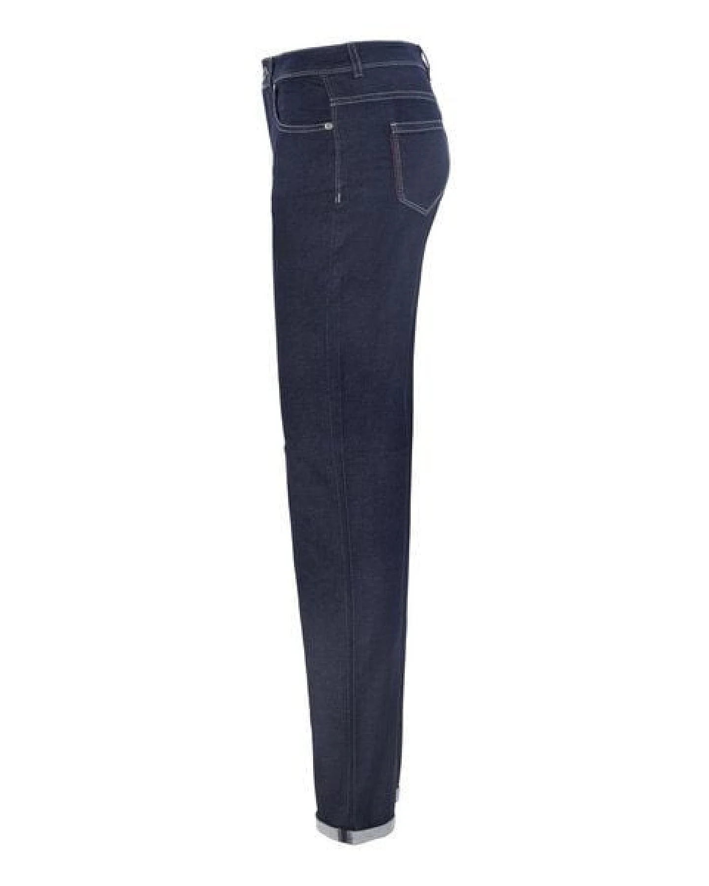goodsociety Womens High Waist Slim Light Jeans Raw One Wash – Ansicht 3