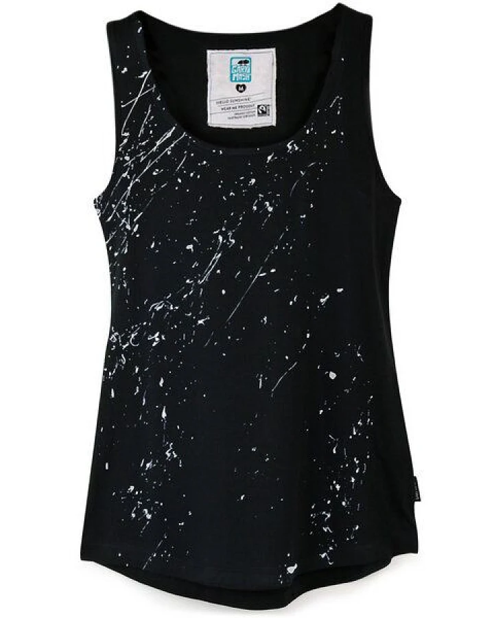 GARY MASH Tanktop mit Farbspritzern aus Bio-Baumwolle
