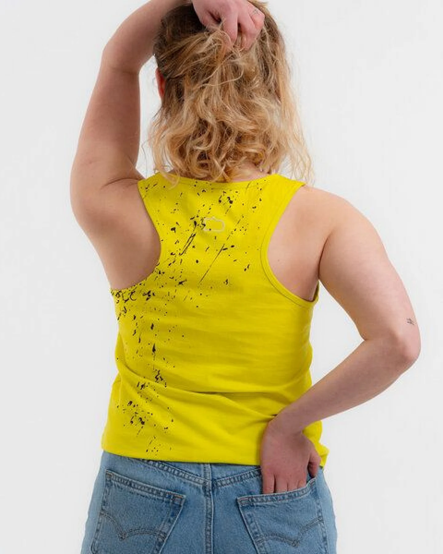 GARY MASH Tanktop mit Farbspritzern aus Bio-Baumwolle – Ansicht 3