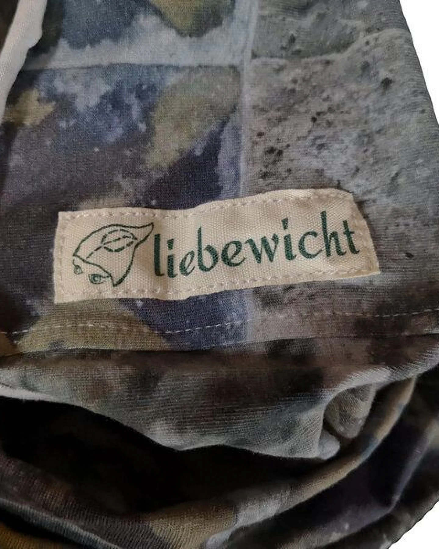 liebewicht Multifunktions Loop "Hildegard 51" grau/bunt bedruckt bio – Ansicht 4