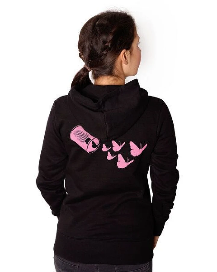 HANDGEDRUCKT "Butterfly 01" Frauen-Hoody