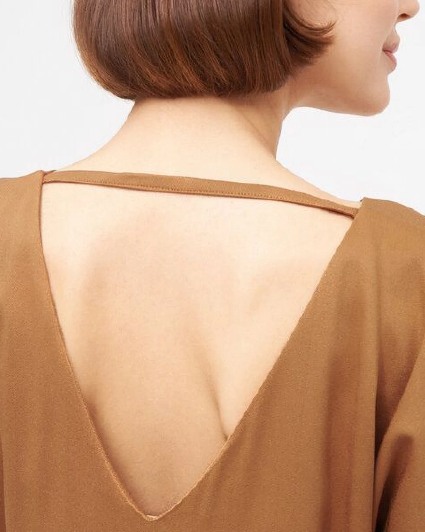 WiDDA berlin Kleid CARO aus Viskose in Curry – Ansicht 3