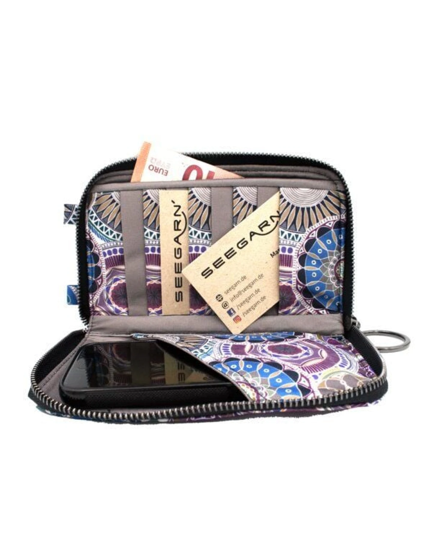 Seegarn-Täschle / 2in1 Handy-Tasche und Geldbeutel (MB01) – Ansicht 4