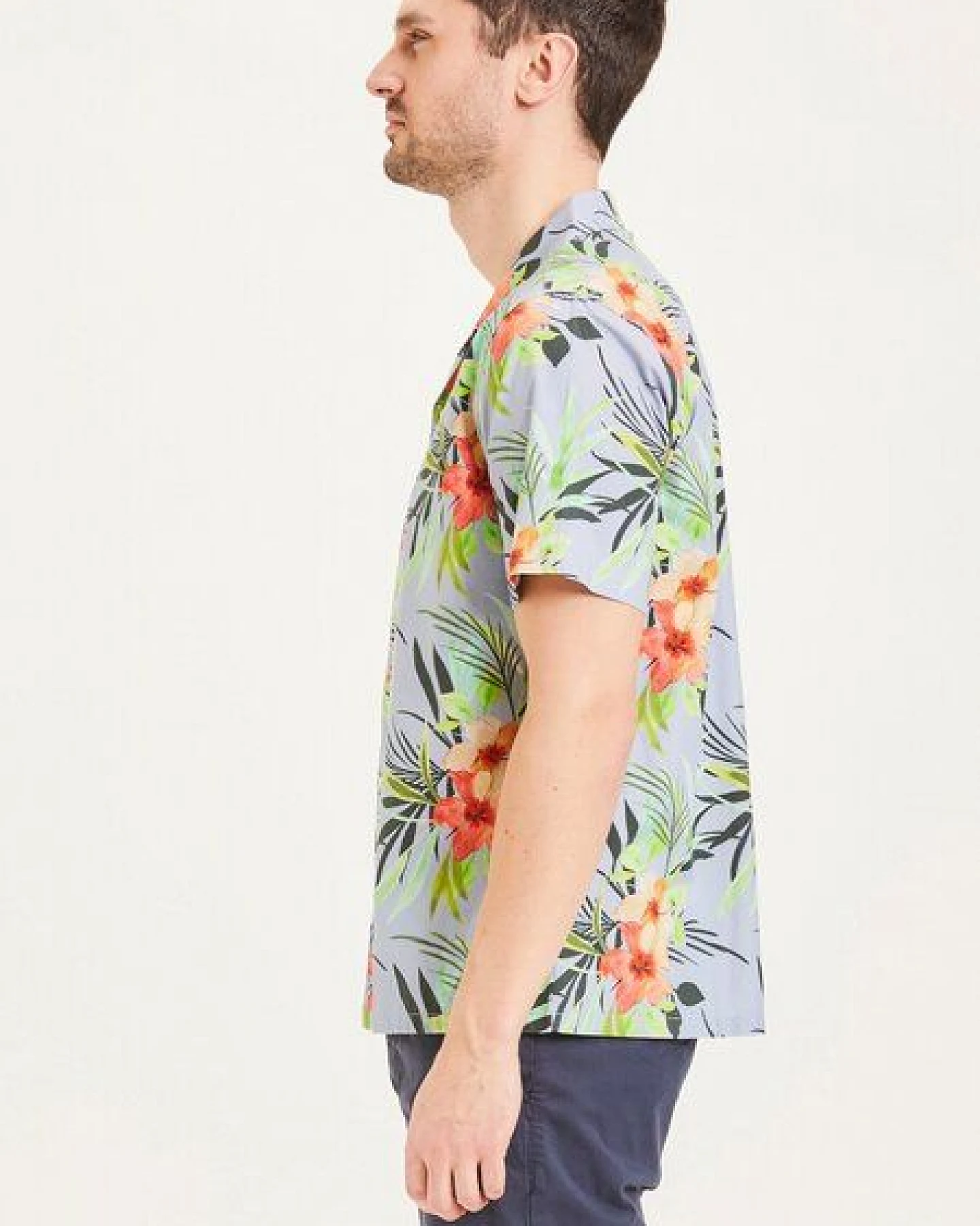 KnowledgeCotton Apparel KCA Hemd wave cuban collar – Ansicht 3