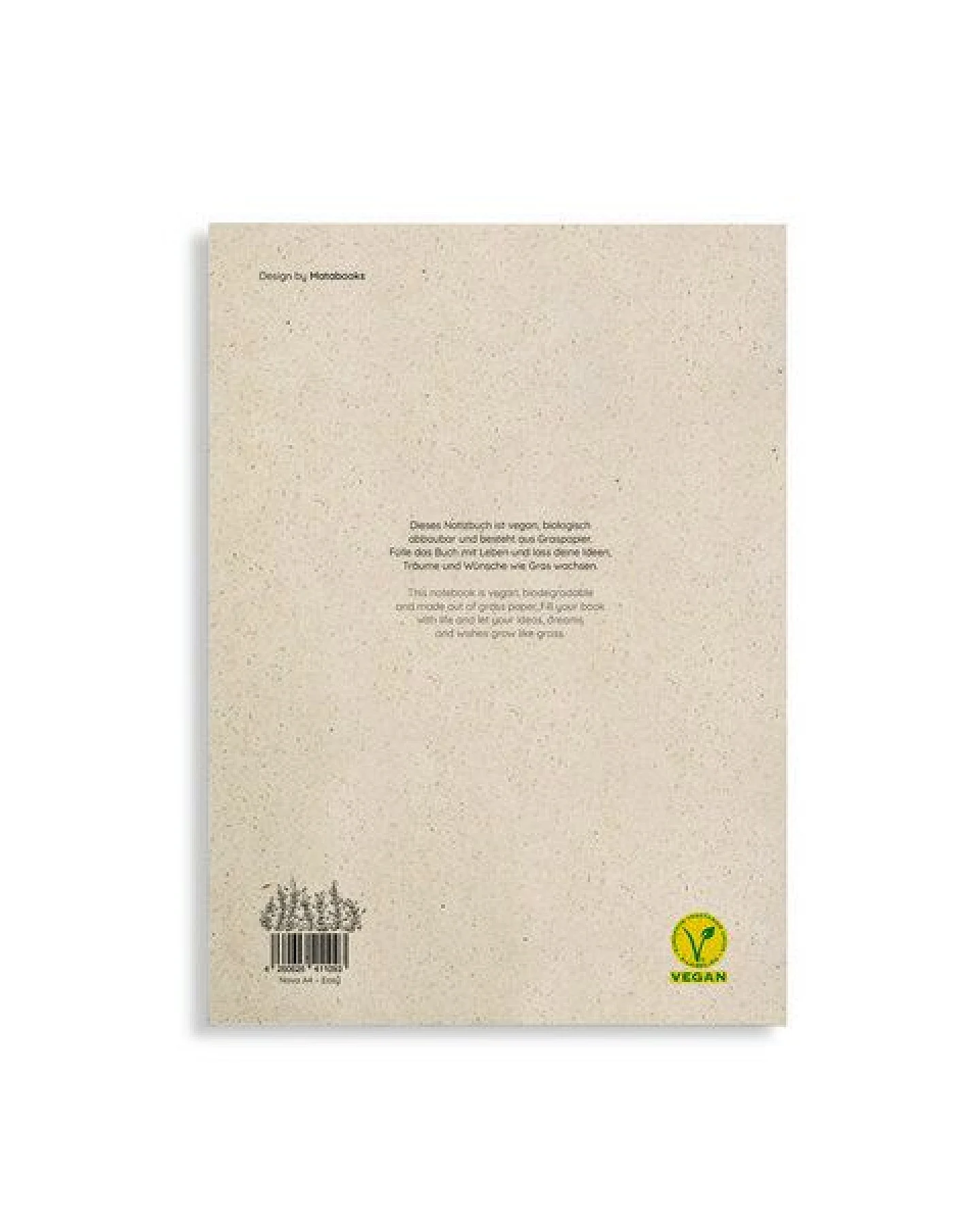 matabooks® Notizbuch A4 blanko aus Graspapier – Nava – Ansicht 3