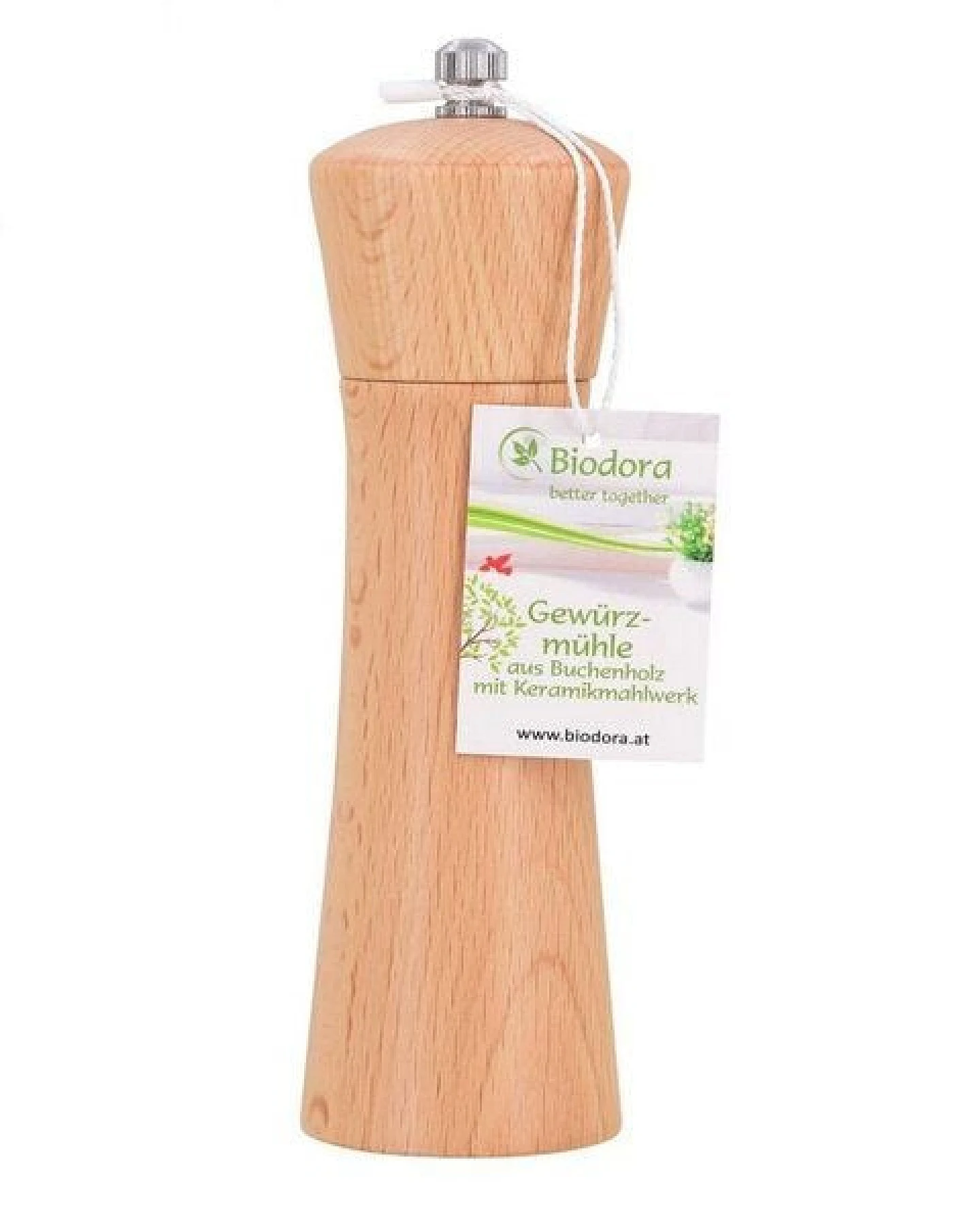 Biodora Genuss-Set – Hochwertige Gewürzmühle & 2er-Set Schneidebretter – Buche – Langlebig – Ansicht 2