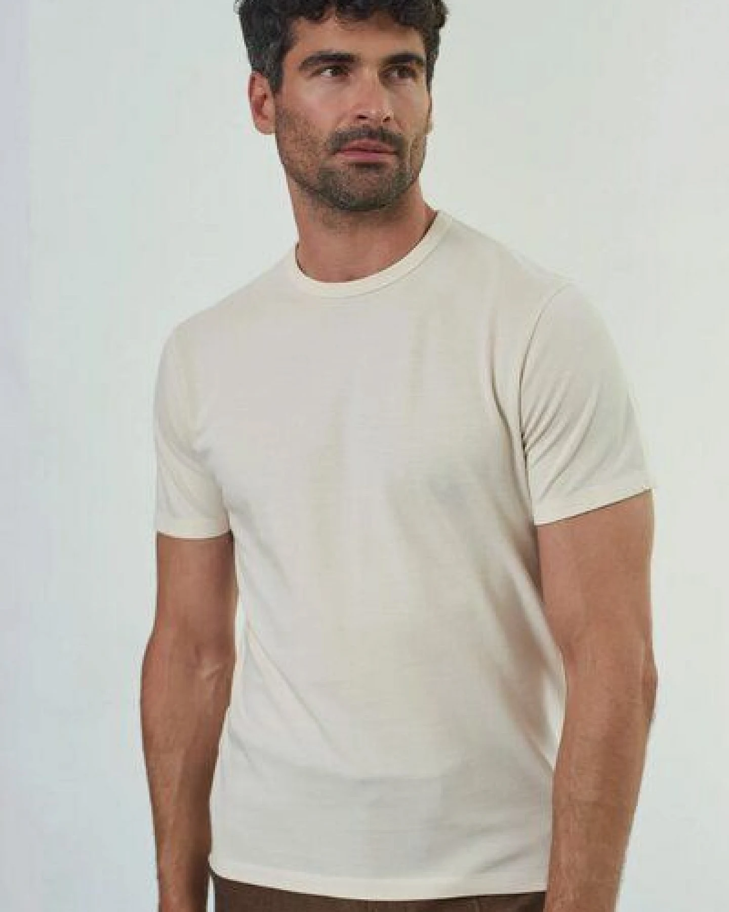 About Companions Basic T-Shirt LIRON aus Bio-Baumwollpiqué – Ansicht 2