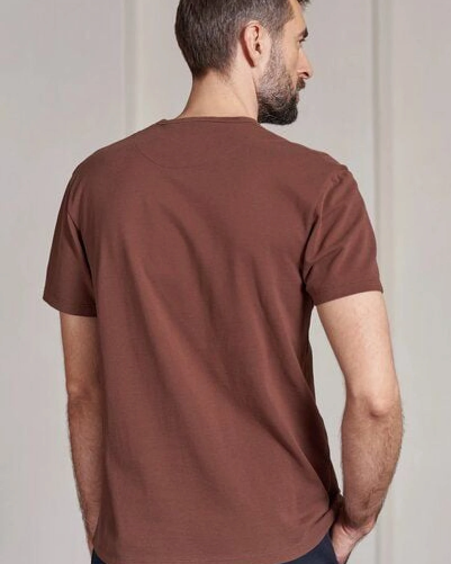 About Companions Basic T-Shirt LIRON aus Bio-Baumwollpiqué – Ansicht 3