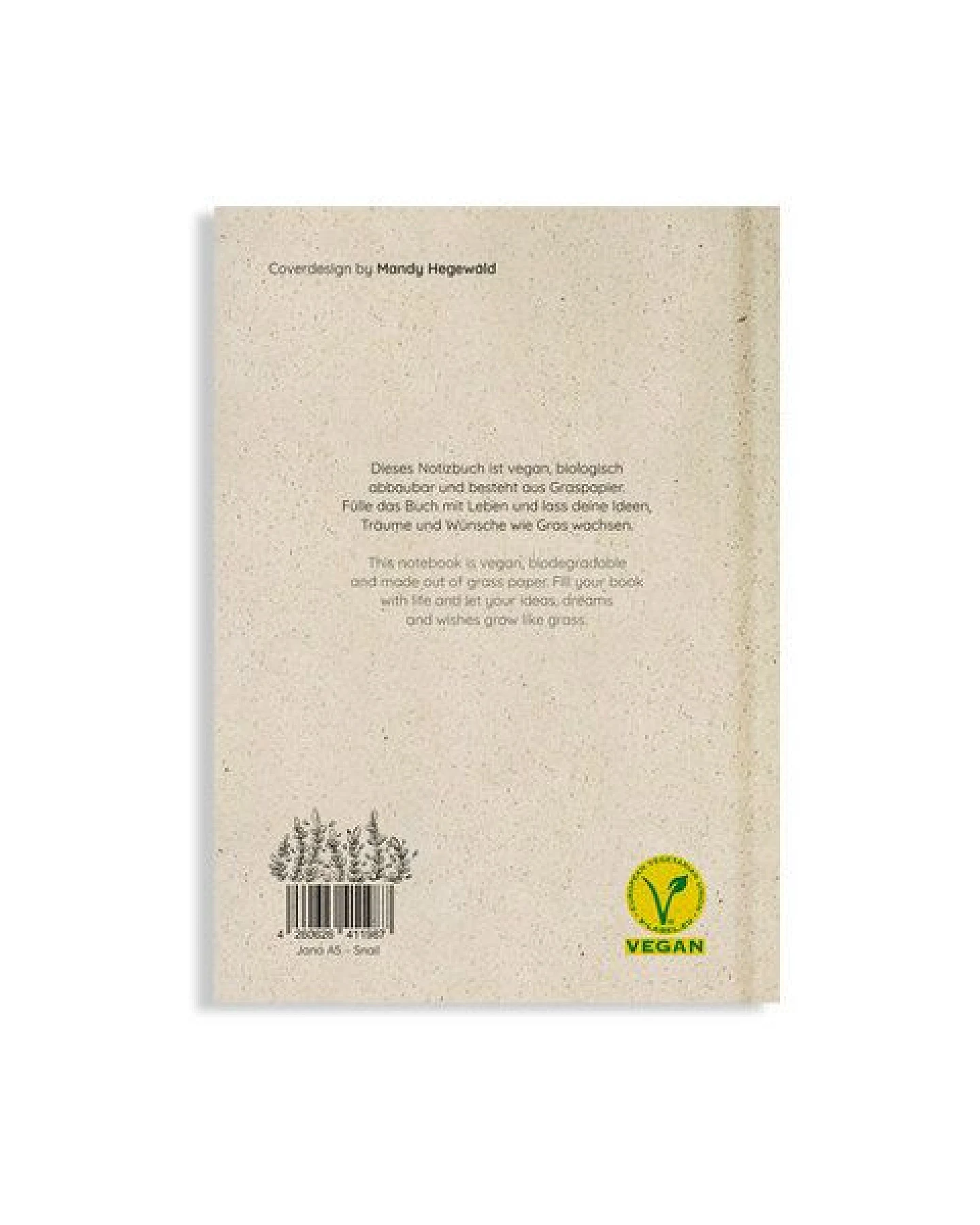 matabooks® Nachhaltiges A5 Notizbuch/Tagebuch/Skizzenbuch aus Graspapier – Jana – Ansicht 3