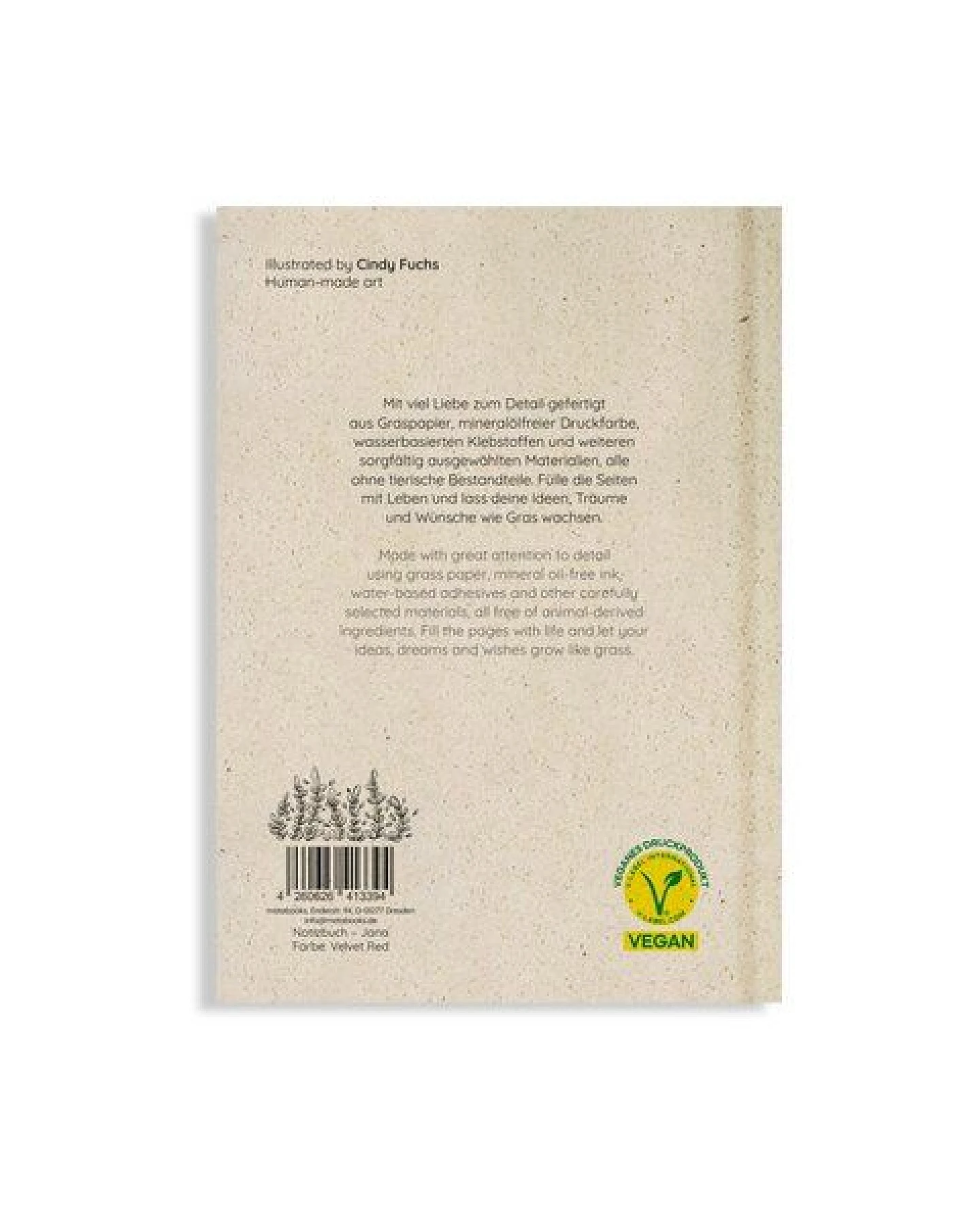 matabooks® Notizbuch A5 blanko aus Graspapier – Jana – Ansicht 3