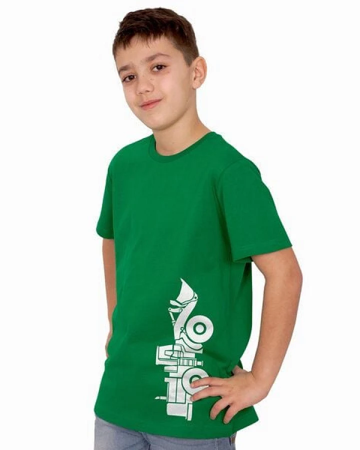 HANDGEDRUCKT "Radlader 02" Kinder-T-Shirt