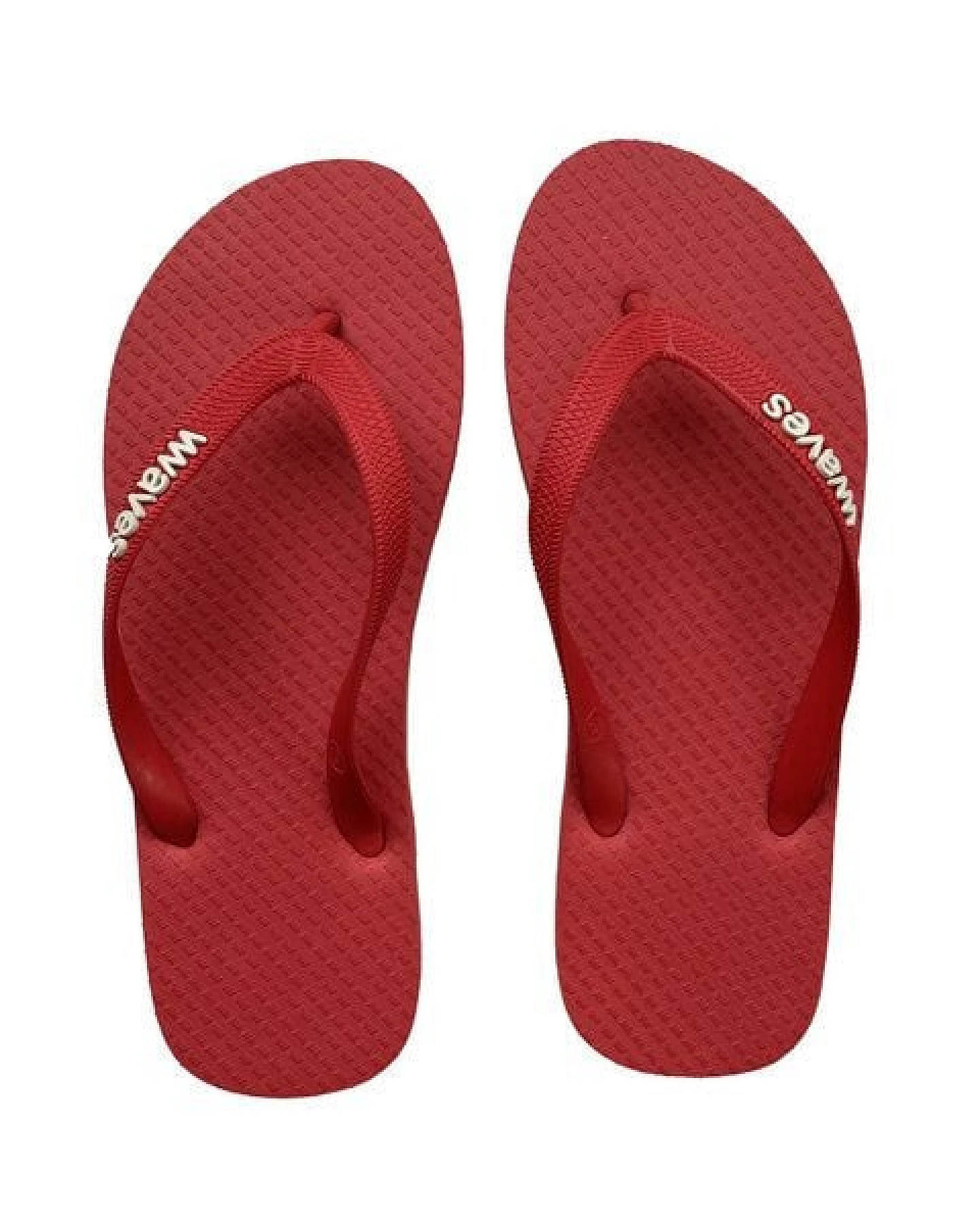 WAVES Original Red - Flip Flop aus fair gehandeltem Naturkautschuk - Badelatschen in Rot – Ansicht 3