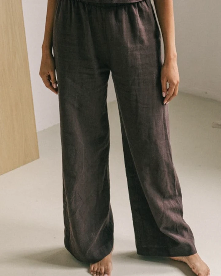 The View Yoga Damen vegan Hose Teya Brown