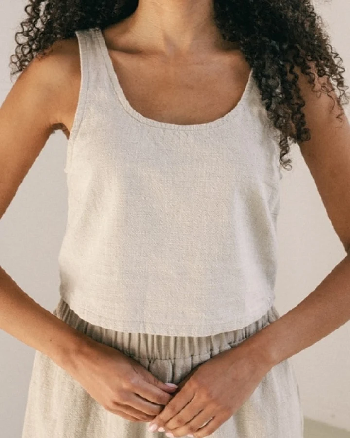 The View Yoga Damen vegan Top Rio Beige