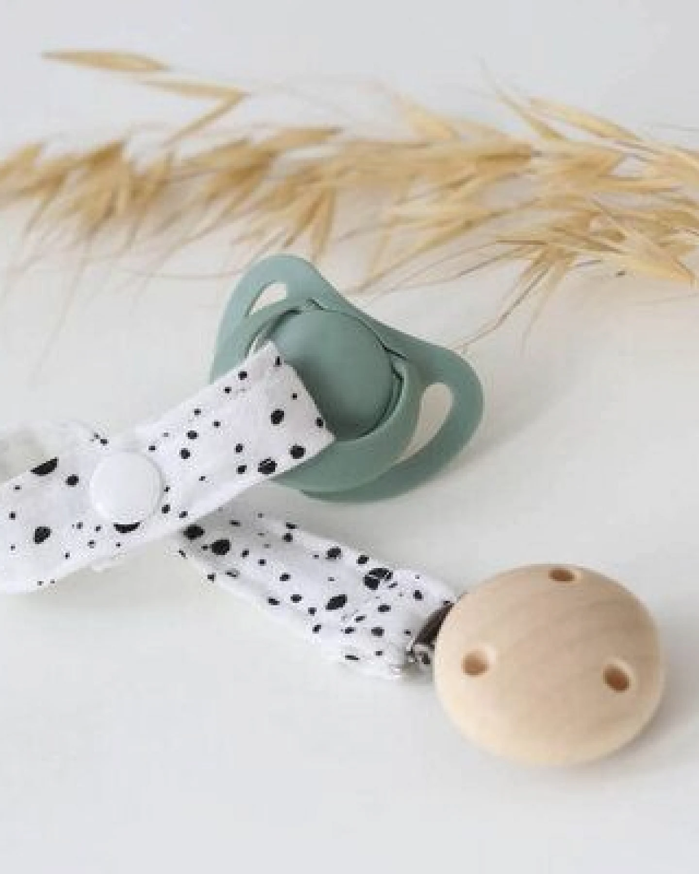 Musselin Schnullerband in 11 Farben – Ansicht 3