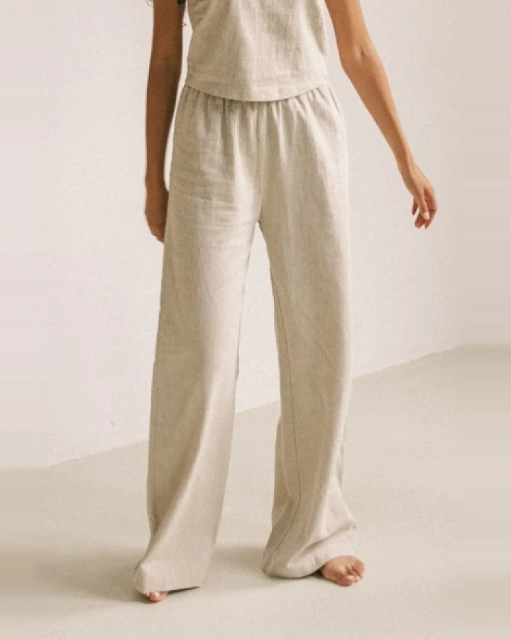 The View Yoga Damen vegan Hose Teya Beige