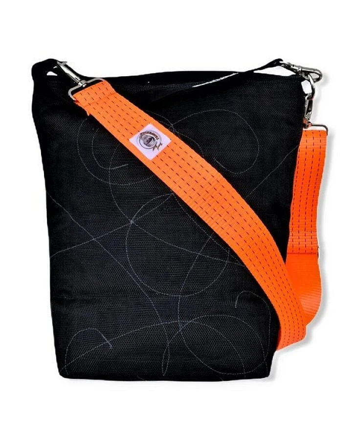 Beadbags Schultertasche NET3TJ reused Moskitonetz mit Hochseehafengurt