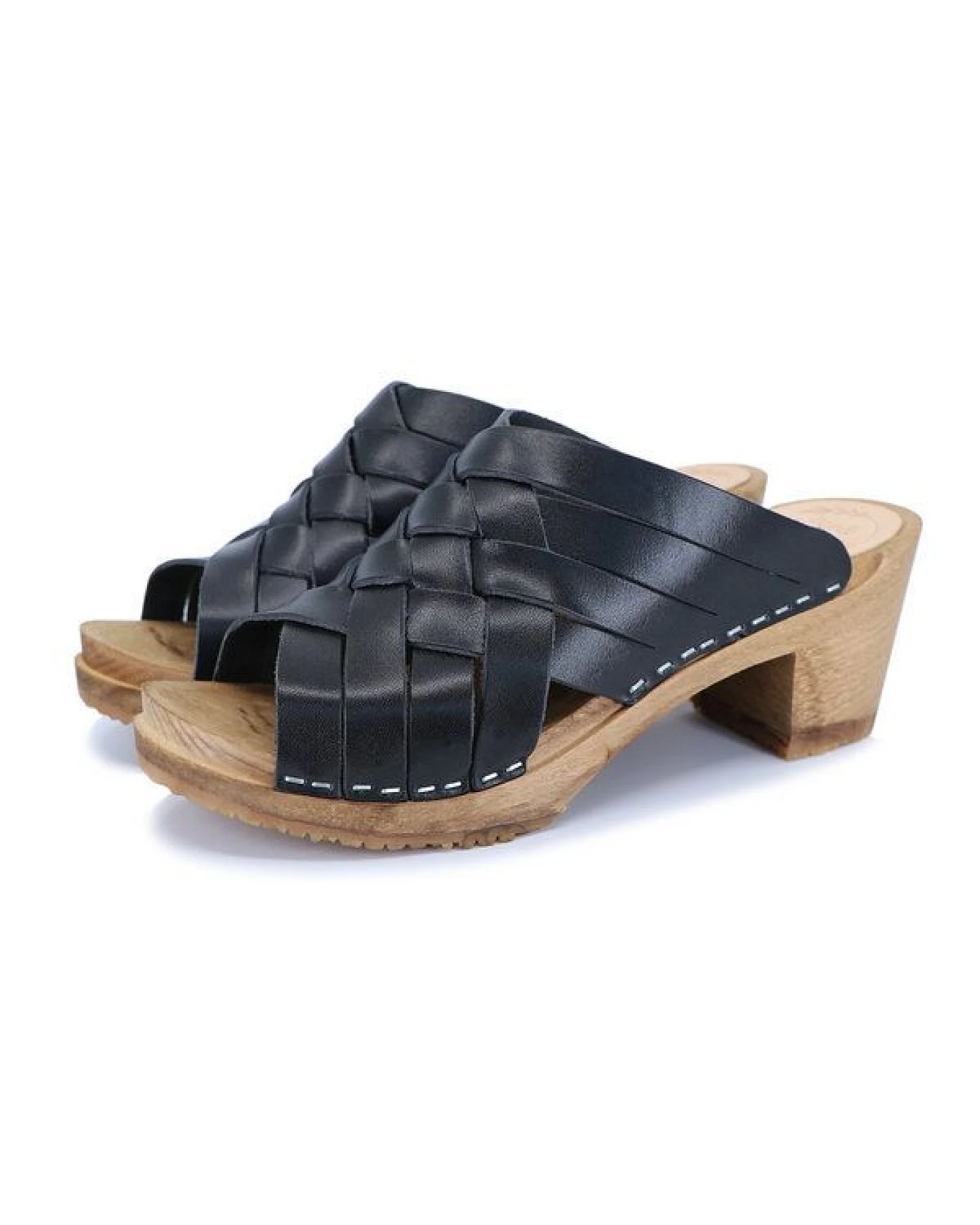 SOMMAR - schwedische Holz Clogs von me&myclogs - high mid heel – Ansicht 2