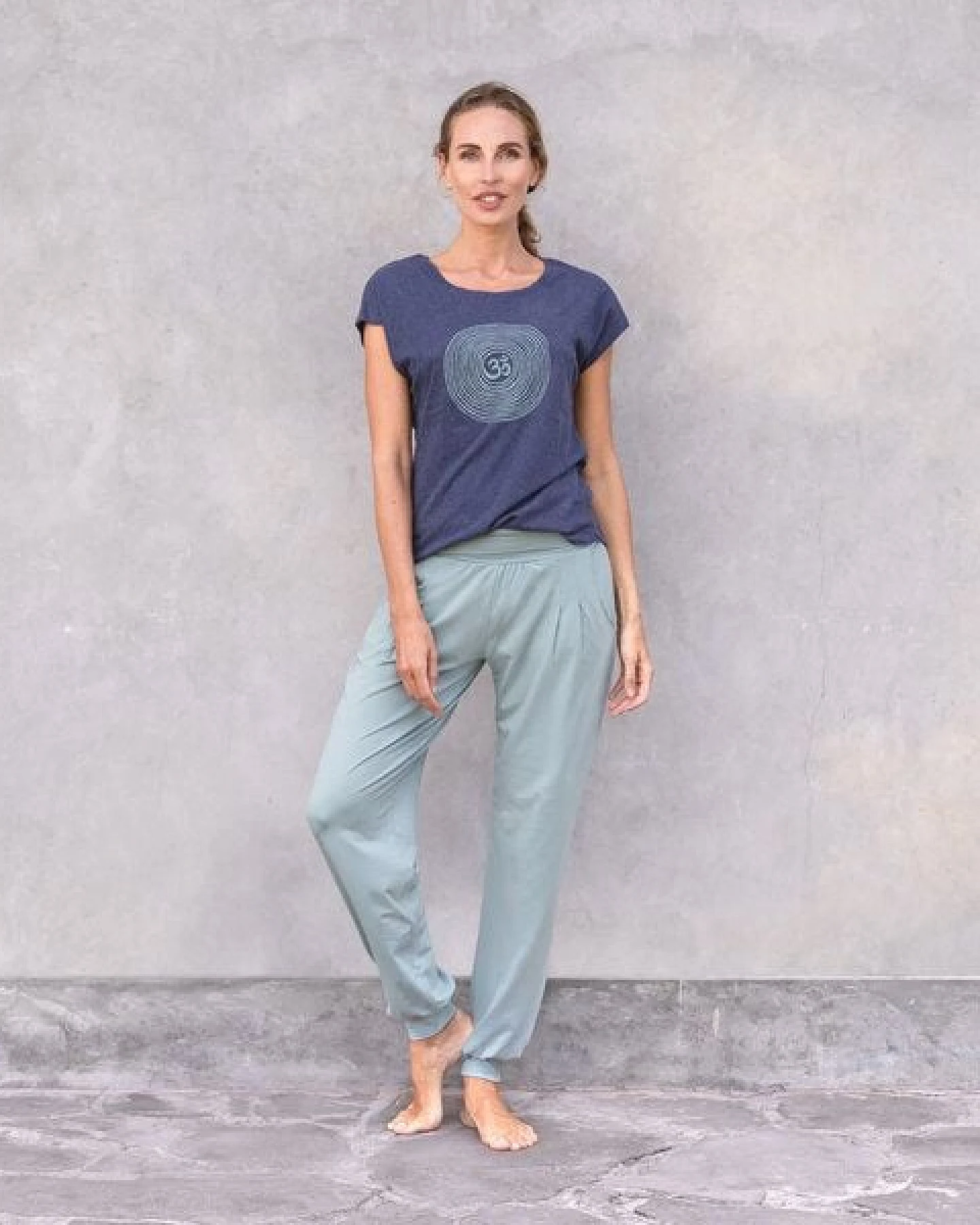 Jaya OM - Damen - loose cut T-Shirt aus 100% Biobaumwolle – Ansicht 2