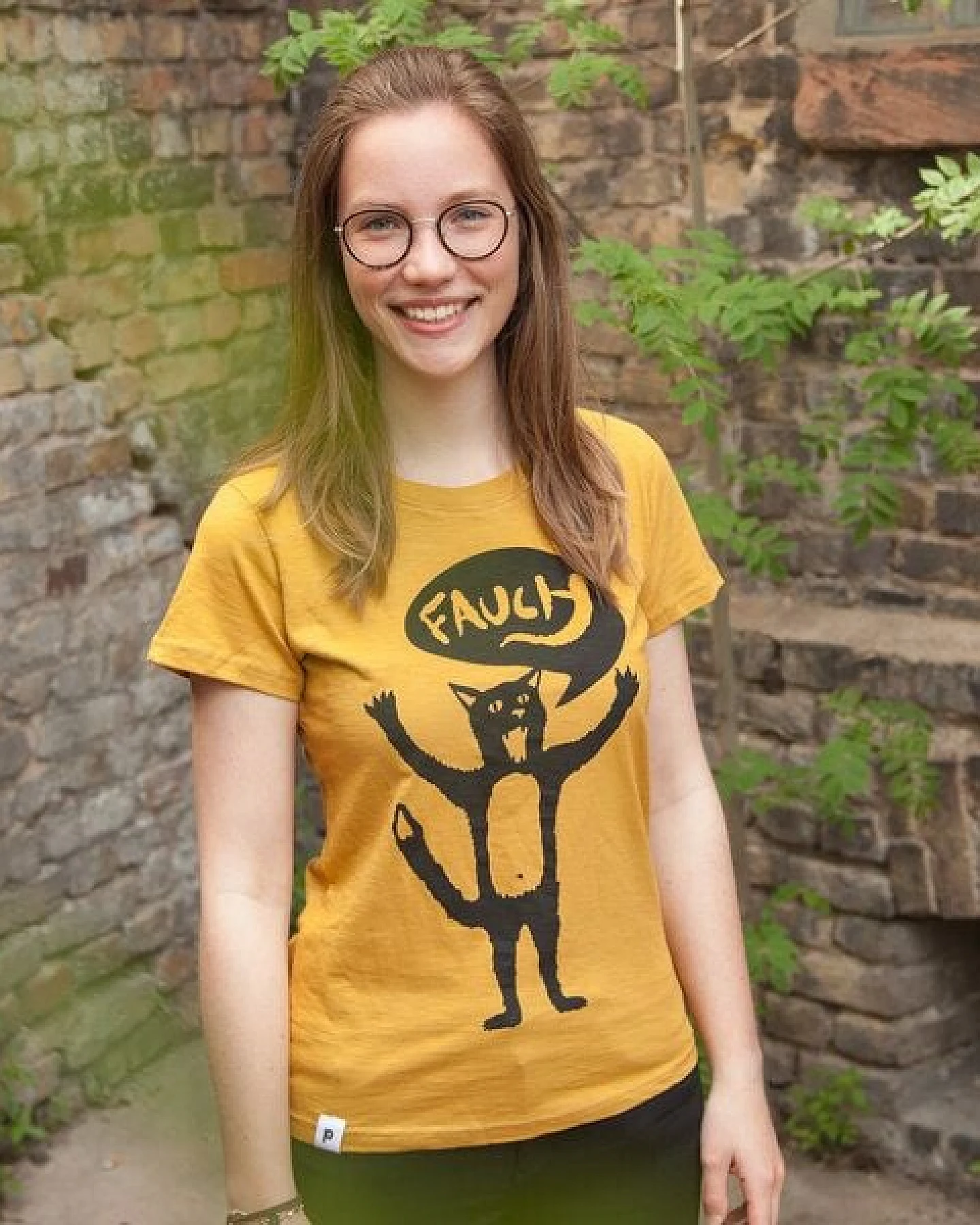 päfjes - Kater Ferdinand Fauch - Frauen T-Shirt - aus Baumwolle Bio – Ansicht 3