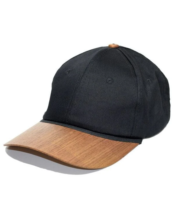 Lou-i Cap Bio-Baumwolle mit edlem Holzschild