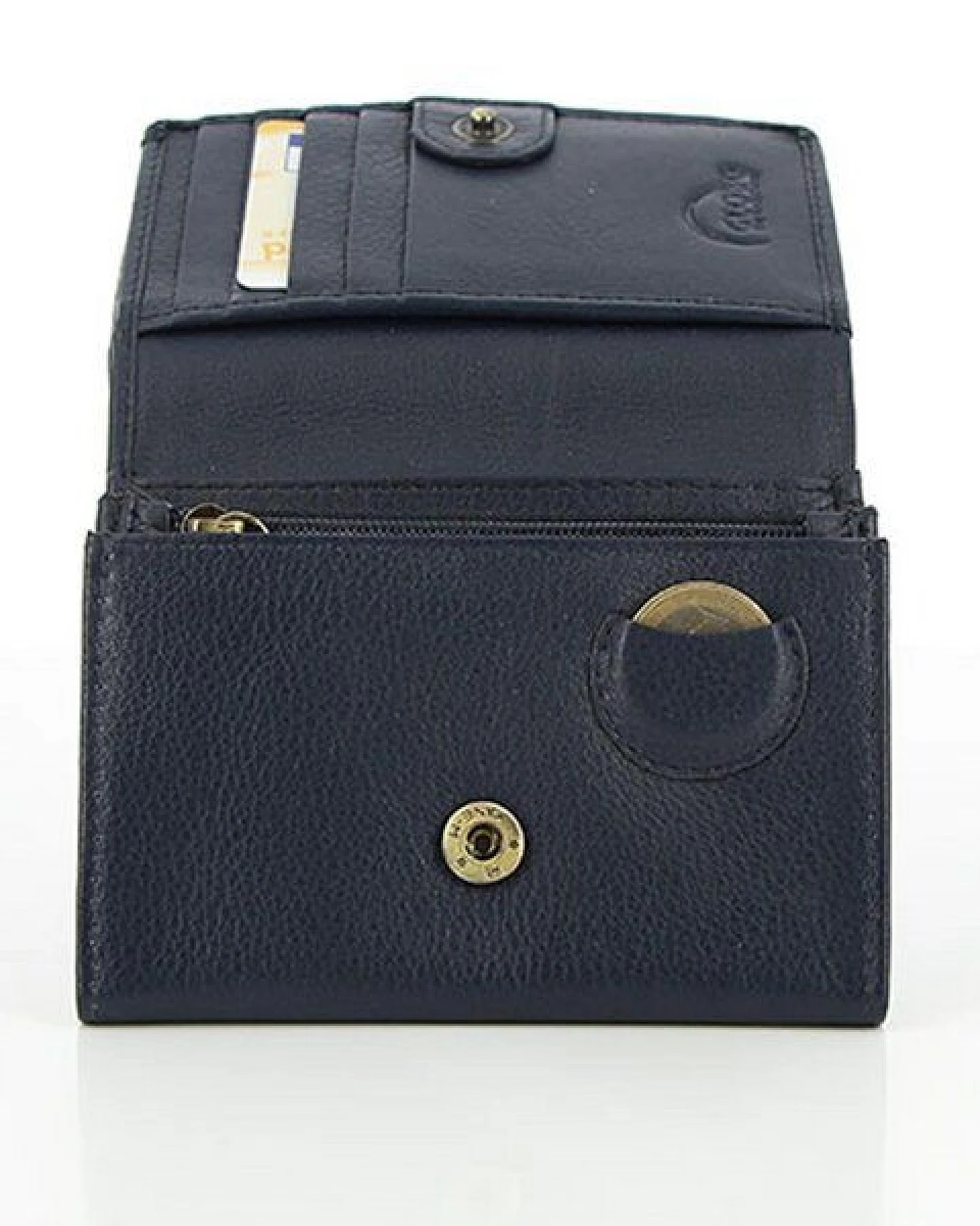Mitienda Shop Geldbörse aus Leder blau Jamie – Ansicht 3
